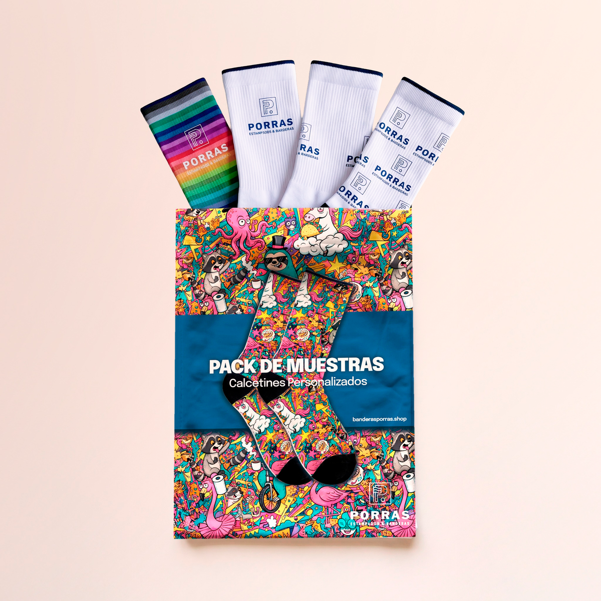 PACK DE MUESTRAS DE CALCETINES PERSONALIZADOS