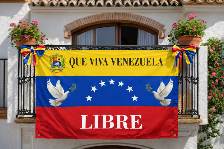 Bandera Venezolana 7 Estrellas| Apoyo a la Libertad y Bienestar del Pueblo 🕊️