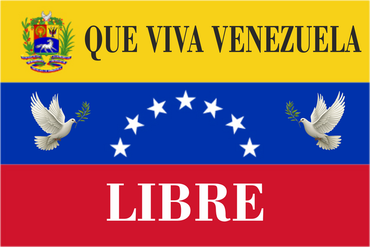 Bandera Venezolana 7 Estrellas| Apoyo a la Libertad y Bienestar del Pueblo 🕊️