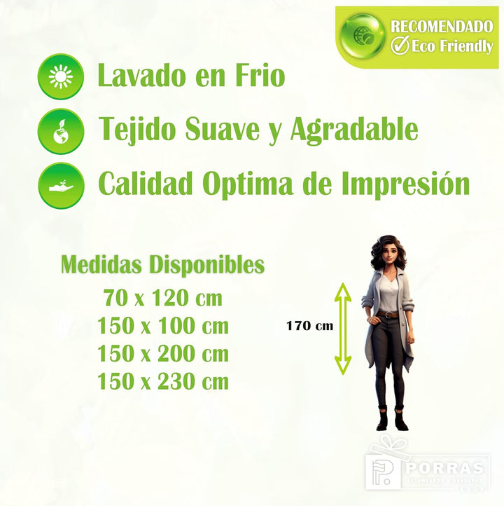 Manta Personalizada Regalo de Abuelos a Nietos