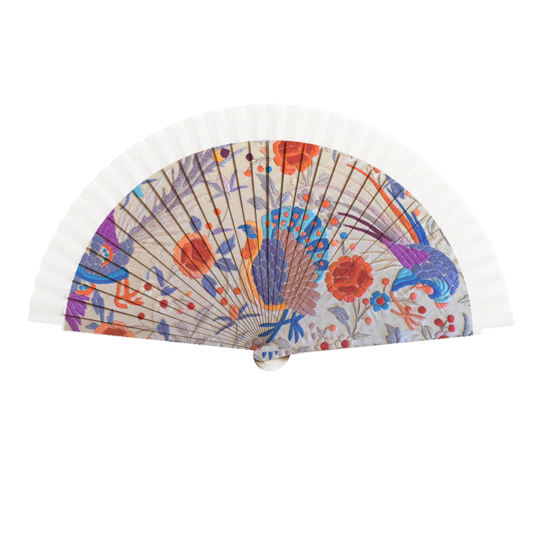 Abanico Mantón Manila PAVO REAL