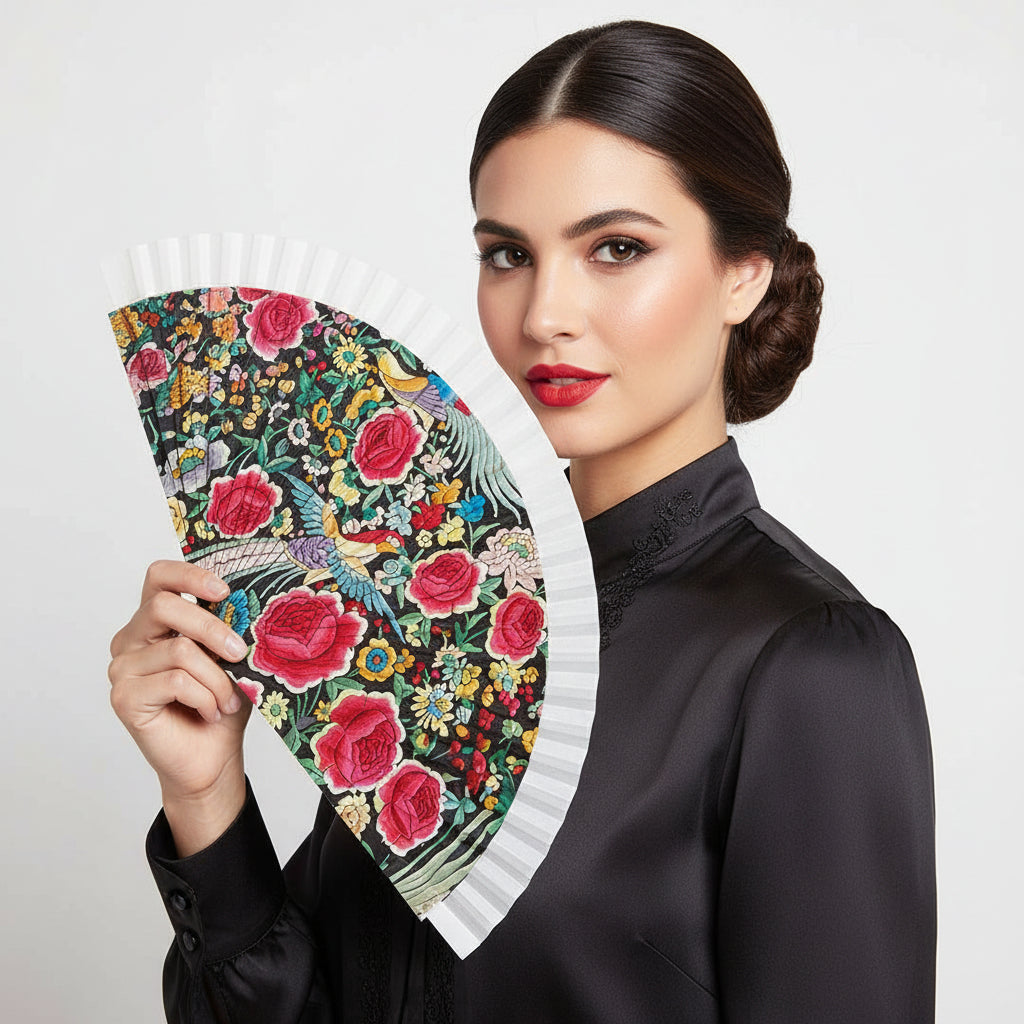 Abanico Mantón Manila CLÁSICO