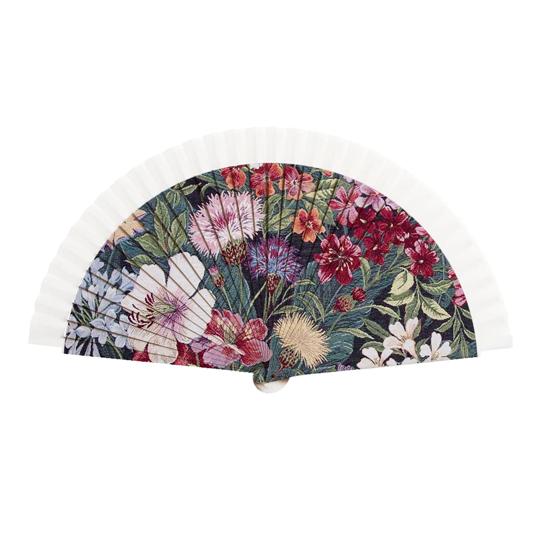 Abanico Mantón Manila JARDÍN ORIENTAL