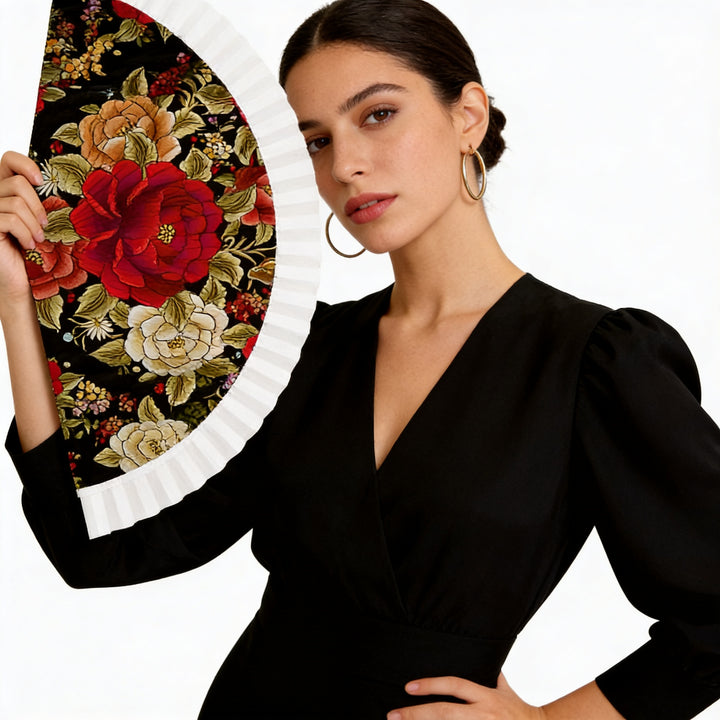 Abanico Mantón Manila PASIÓN