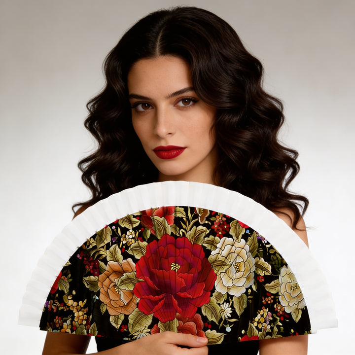 Abanico Mantón Manila PASIÓN
