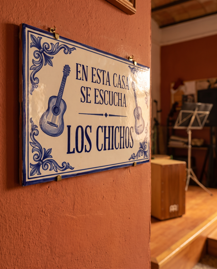 Azulejo homenaje "Los Chichos" 30x20 cm.