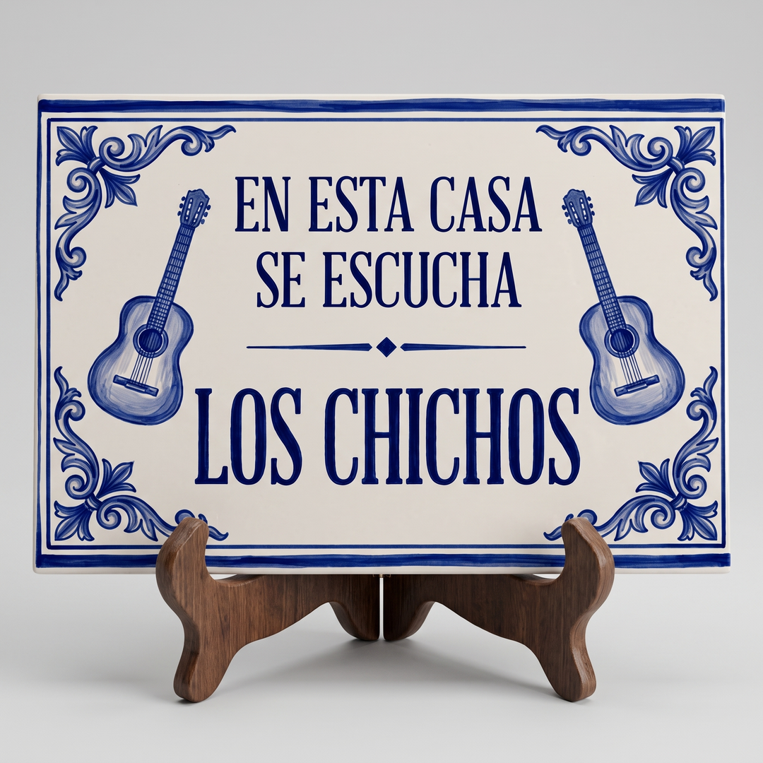 Azulejo homenaje "Los Chichos" 30x20 cm.