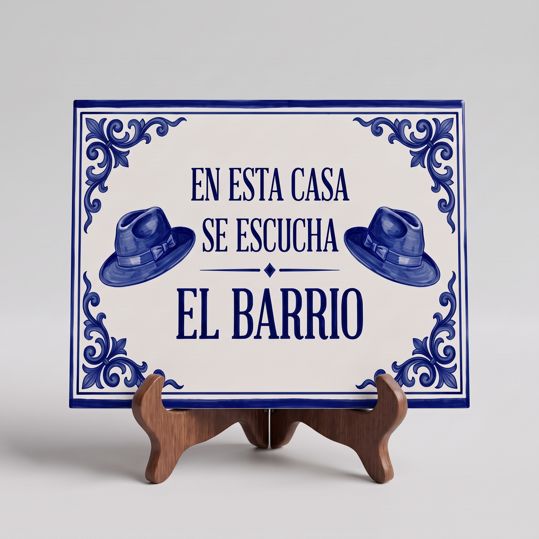 Azulejo homenaje "El Barrio" 30x20 cm.