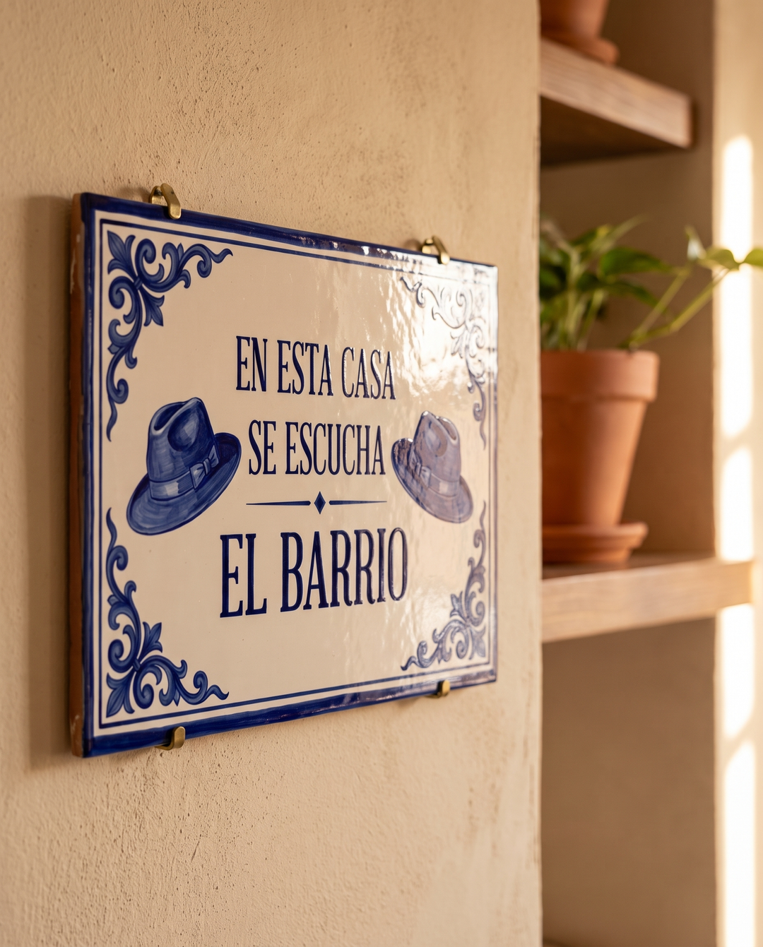 Azulejo homenaje "El Barrio" 30x20 cm.