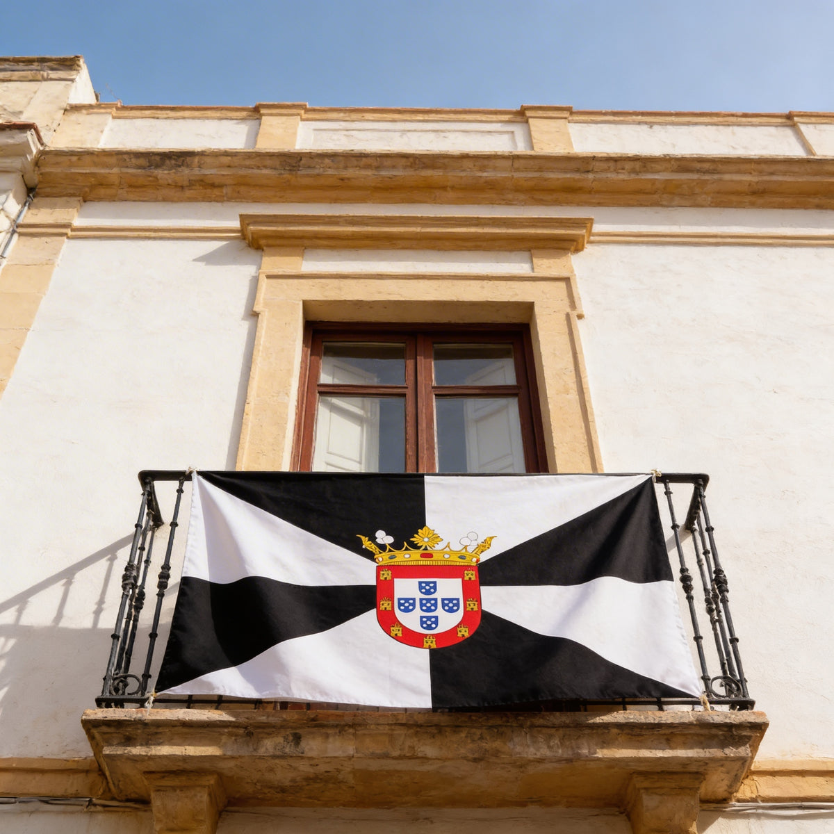 Bandera de Ceuta en tejido náutico resistente a exterior | Banderas Porras