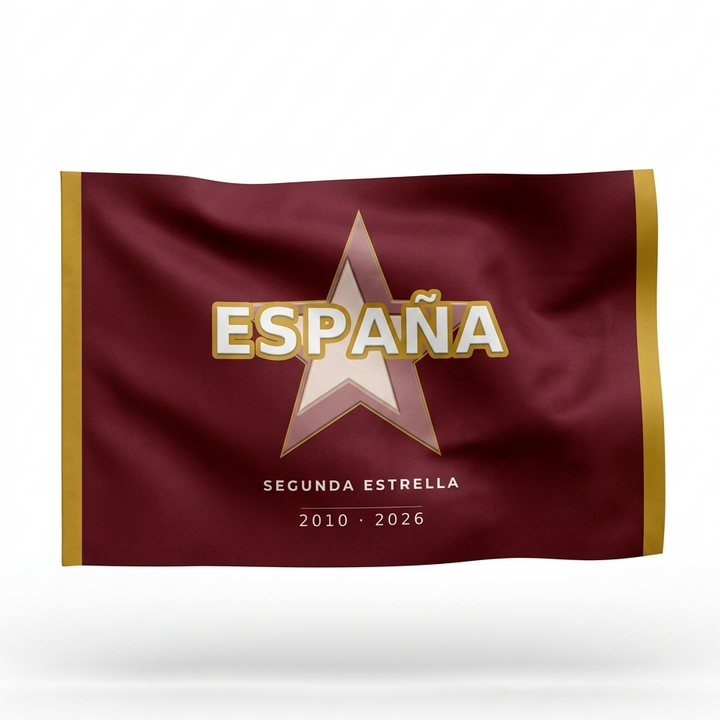 Bandera España SEGUNDA ESTRELLA