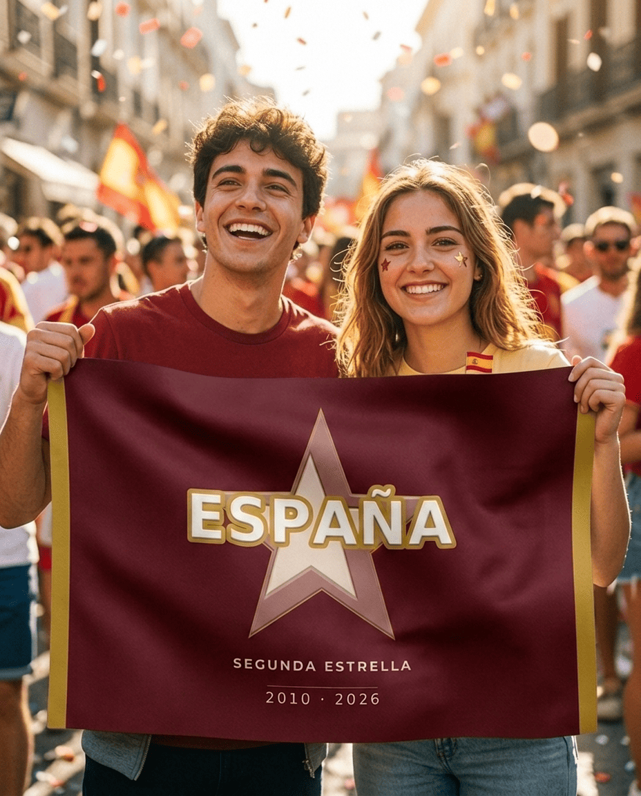 Bandera España SEGUNDA ESTRELLA