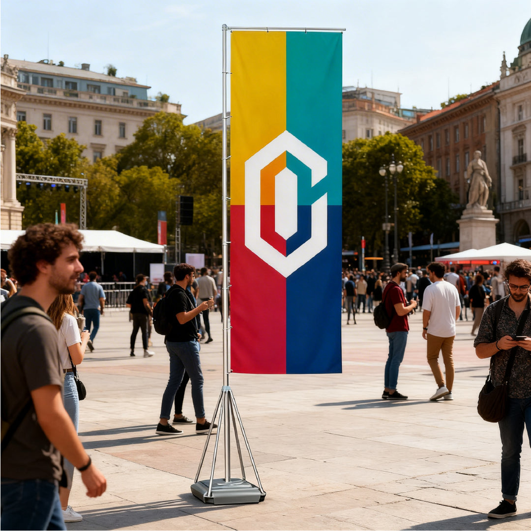 MÁSTIL TELESCÓPICO + BANDERA