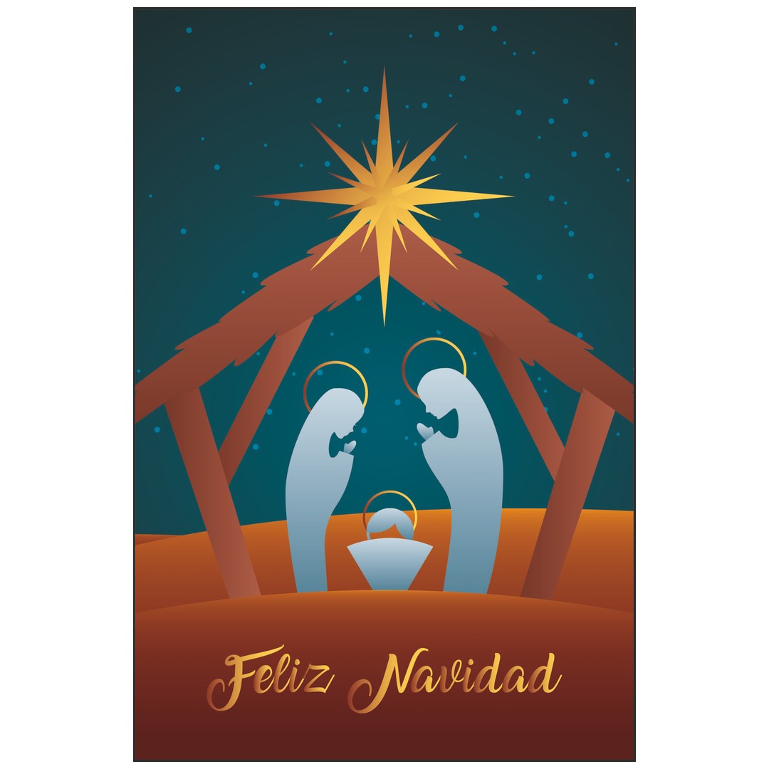 Diseño de la balconera de Navidad Feliz Navidad modelo 19 | Banderas Porras