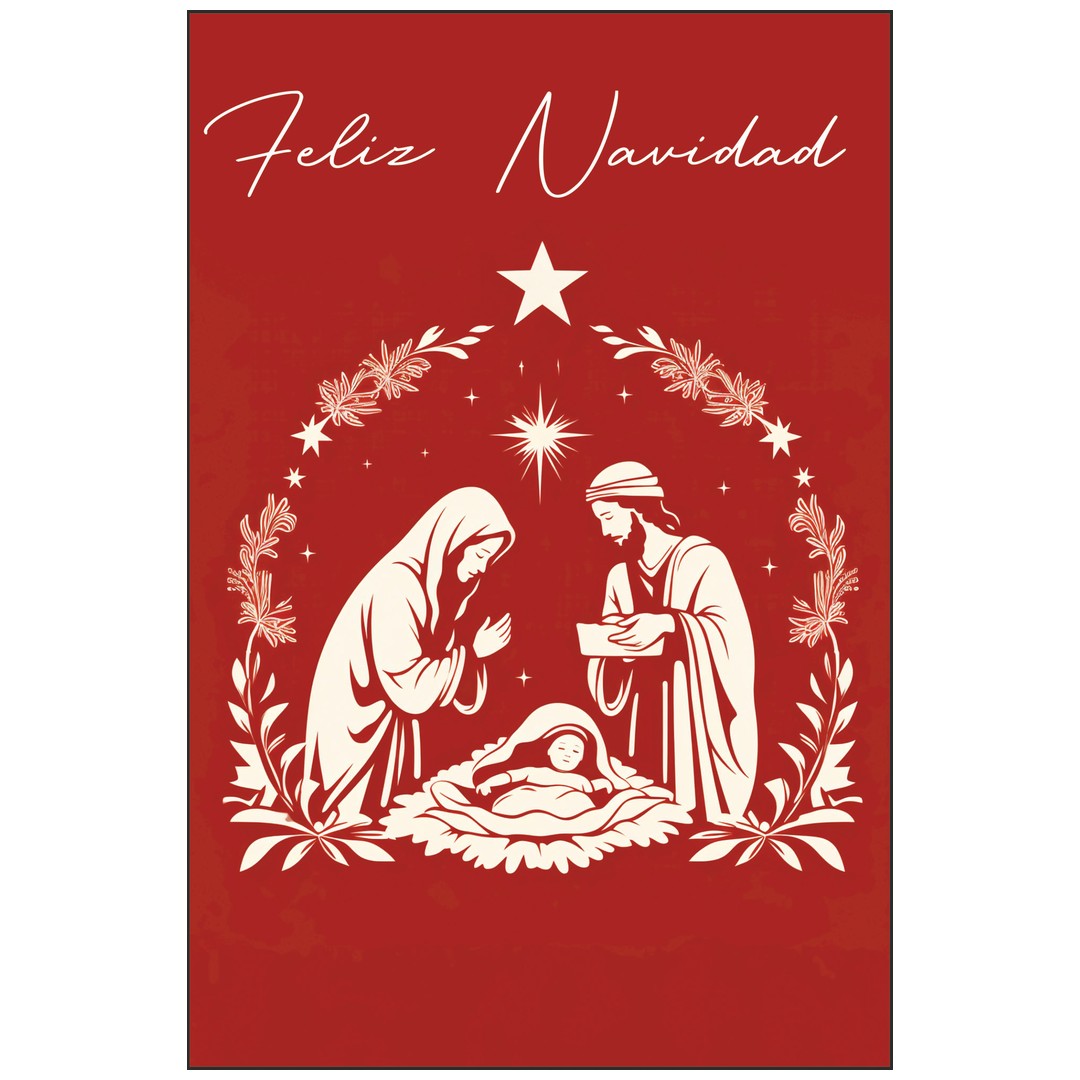 Diseño de la balconera de Navidad Feliz Navidad modelo 21 | Banderas Porras