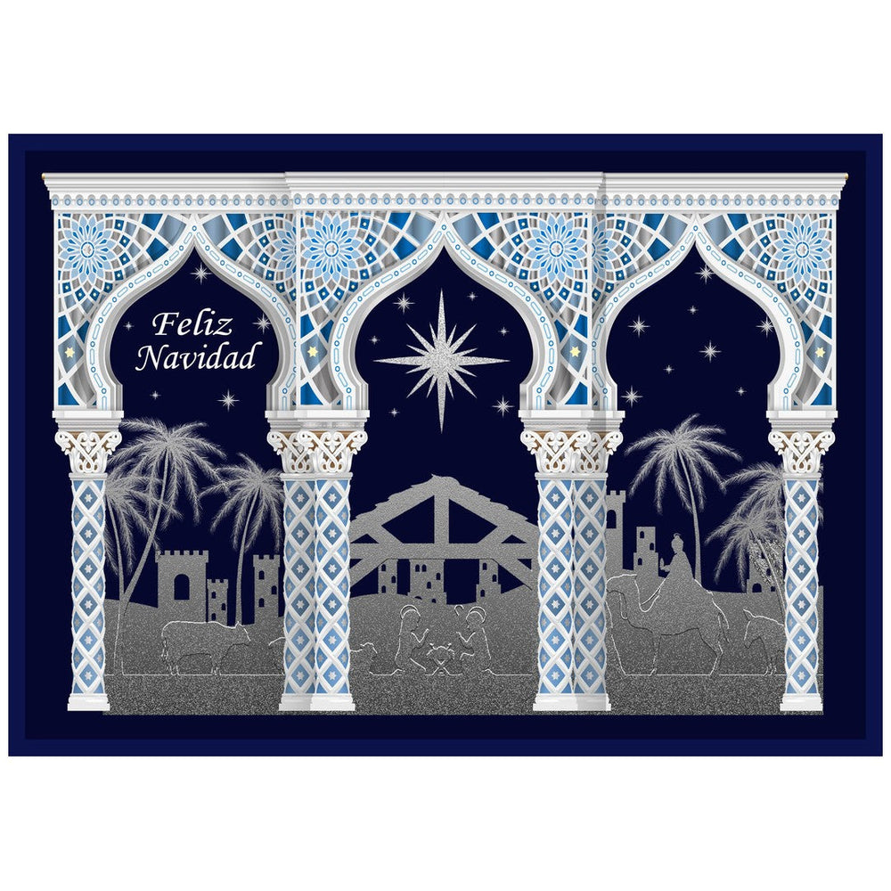 Diseño de la balconera de Navidad Feliz Navidad modelo 38 | Banderas Porras