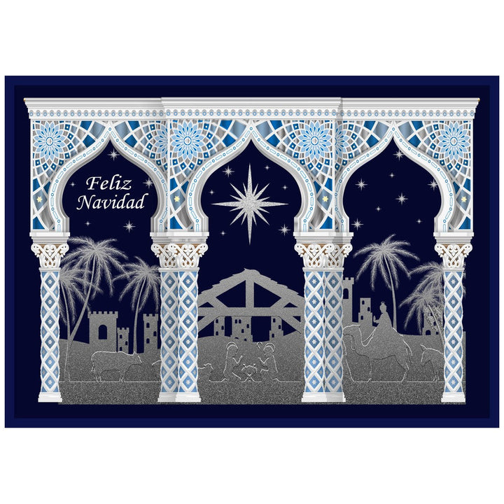Diseño de la balconera de Navidad Feliz Navidad modelo 38 | Banderas Porras