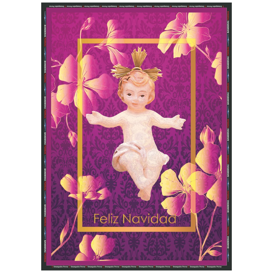 Diseño de la balconera de Navidad Feliz Navidad modelo 43 | Banderas Porras