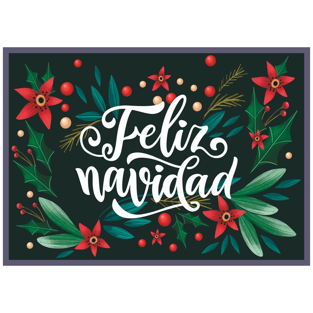 Diseño de la balconera de Navidad Feliz Navidad modelo 47 | Banderas Porras