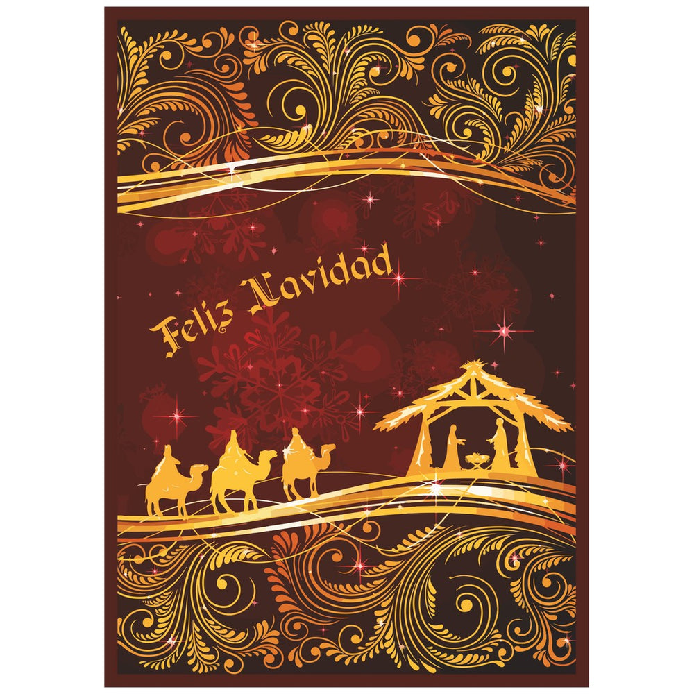 Diseño de la balconera de Navidad Feliz Navidad modelo 56 | Banderas Porras