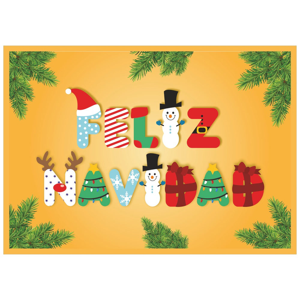 Diseño de la balconera de Navidad Feliz Navidad modelo 71 | Banderas Porras