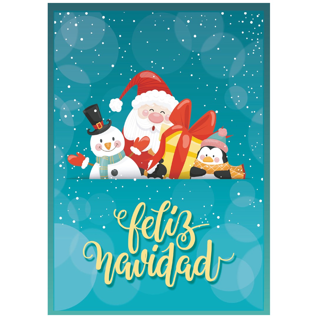Diseño de la balconera de Navidad Feliz Navidad modelo 76 | Banderas Porras