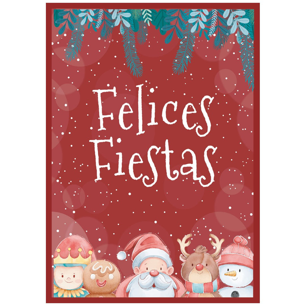 Diseño de la balconera de Navidad Feliz Navidad modelo 77 | Banderas Porras