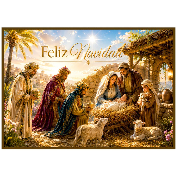 Diseño de la balconera de Navidad Feliz Navidad modelo 83 | Banderas Porras