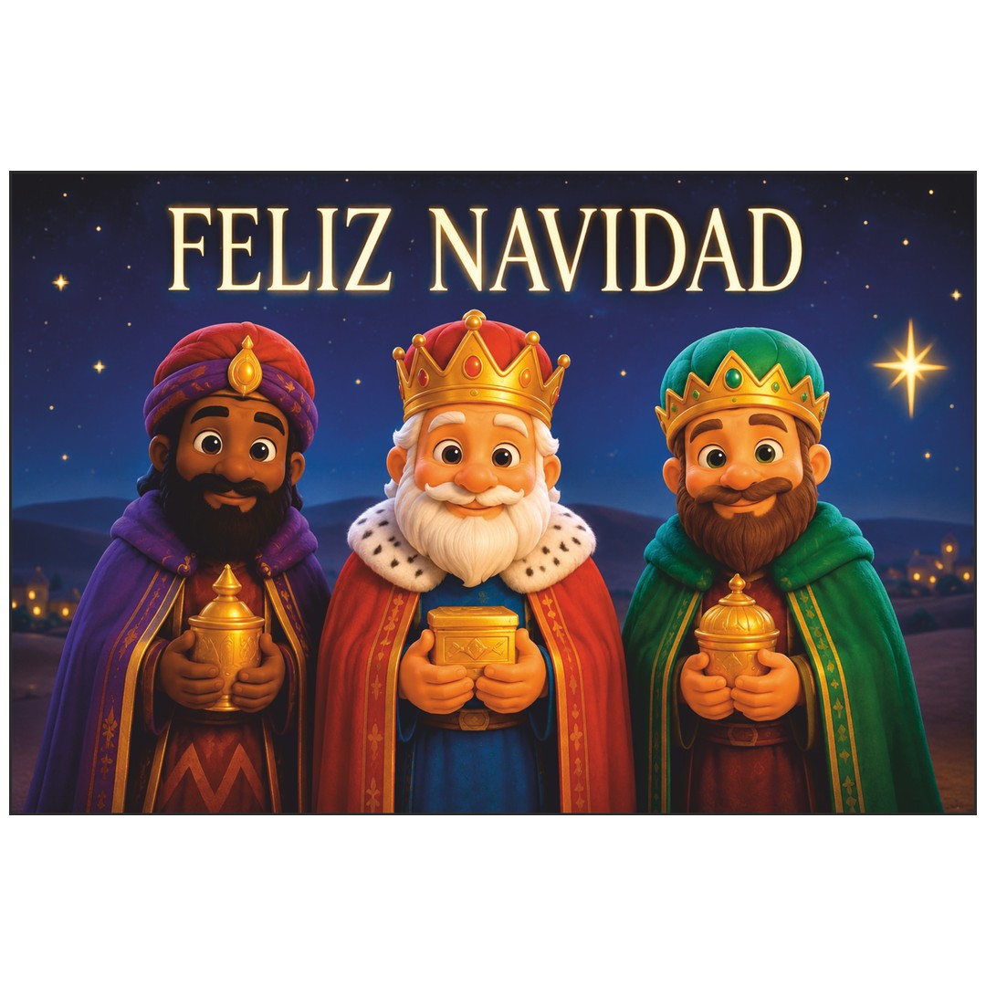Diseño de la balconera de Navidad Feliz Navidad modelo 93 | Banderas Porras