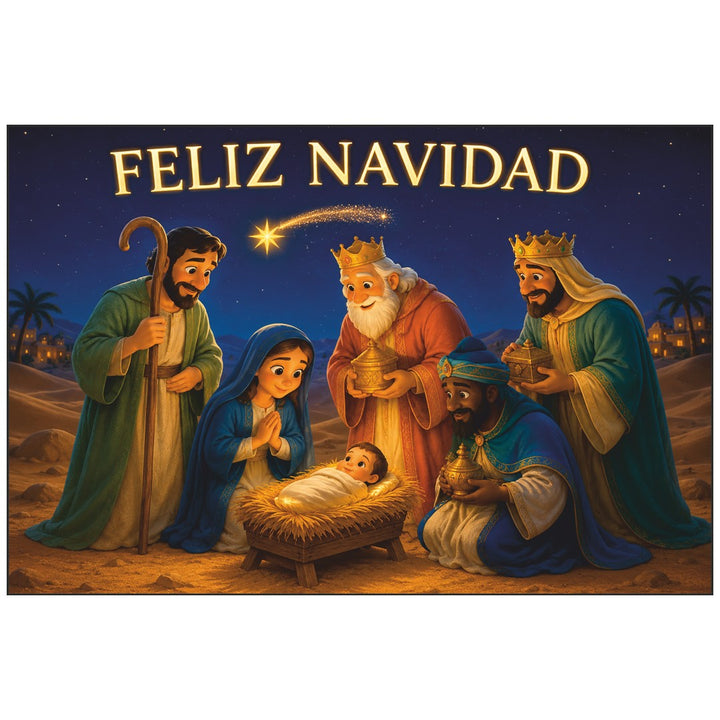 Diseño de la balconera de Navidad Feliz Navidad modelo 95 | Banderas Porras