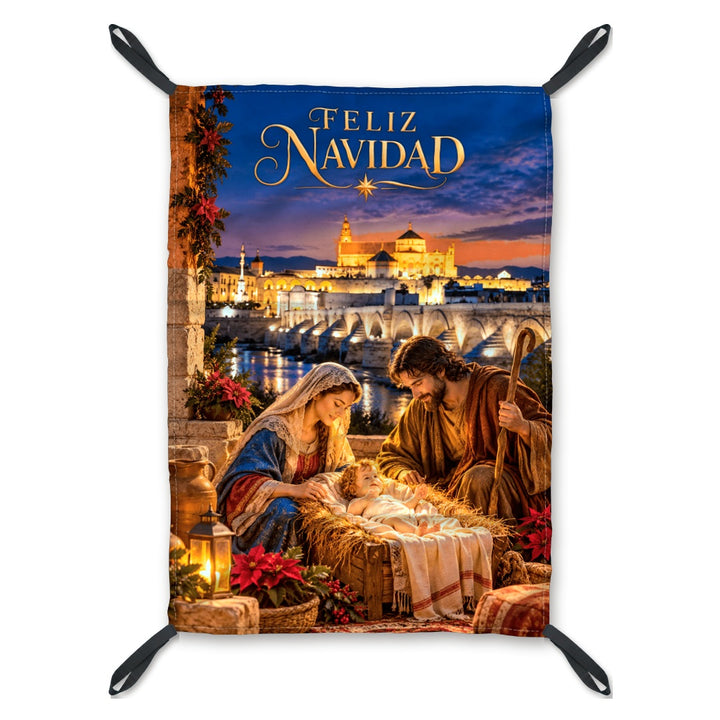 Balconera de Navidad Córdoba modelo COR1 (realista) con lazos en las esquinas | Banderas Porras