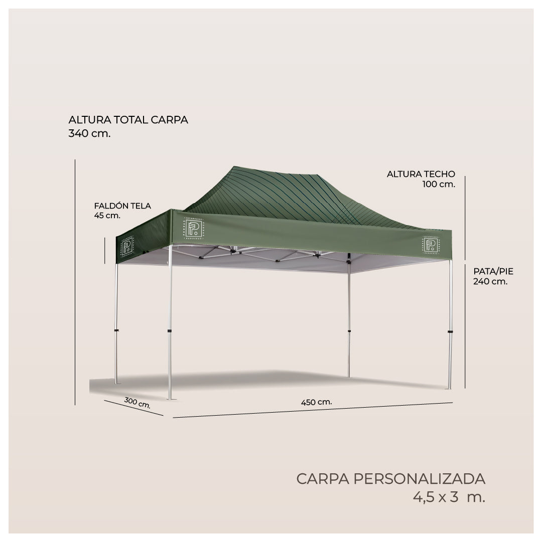 CARPA DE 3 x 4,5 m.