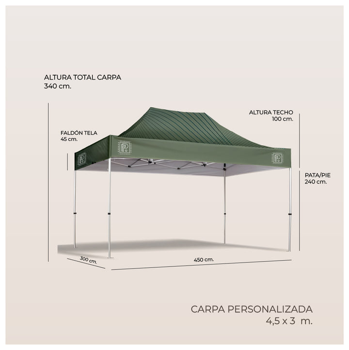 CARPA DE 3 x 4,5 m.
