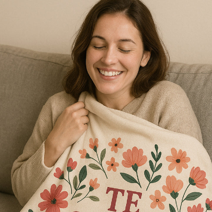 Manta Personalizada Regalo de Abuelos a Nietos