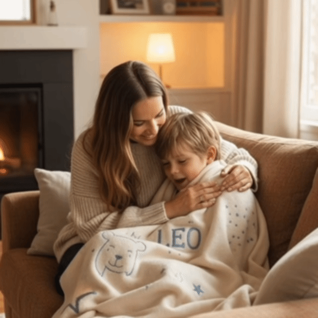 Manta Personalizada Regalo de Abuelos a Nietos