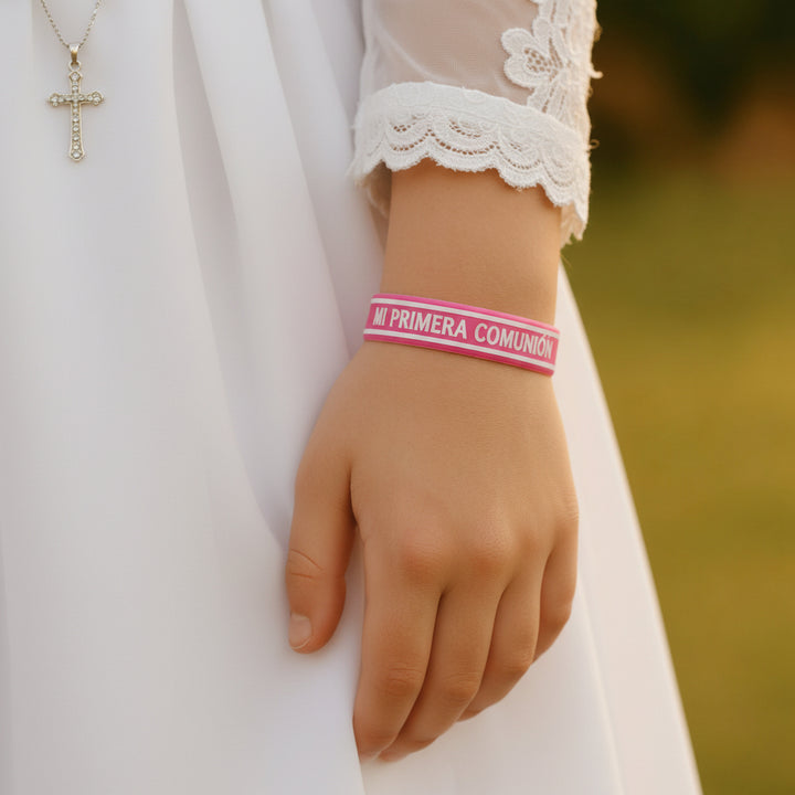 PULSERAS DE TELA COMUNIÓN