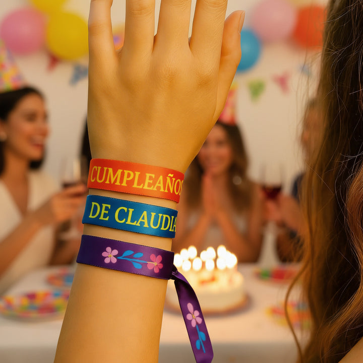 PULSERAS DE TELA PERSONALIZADAS
