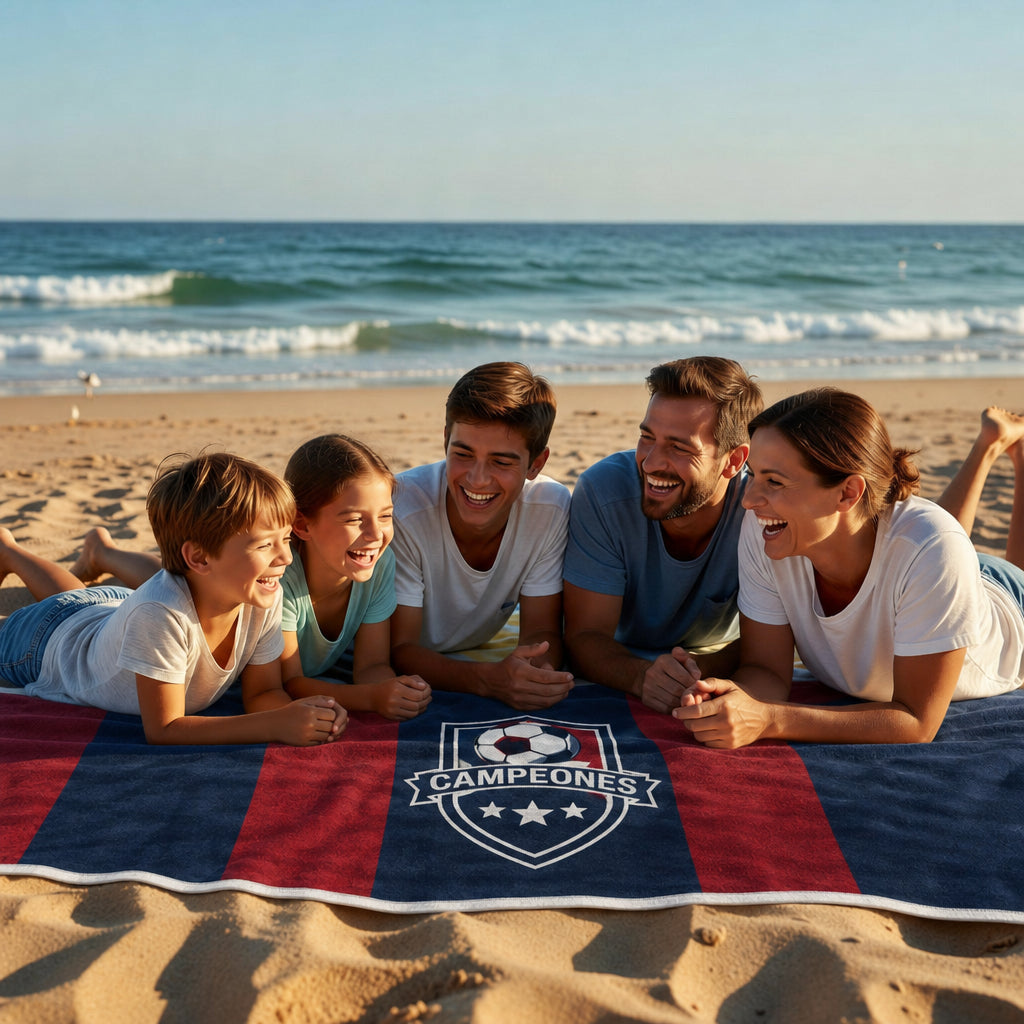 TOALLA PLAYA FAMILIAR PERSONALIZADA
