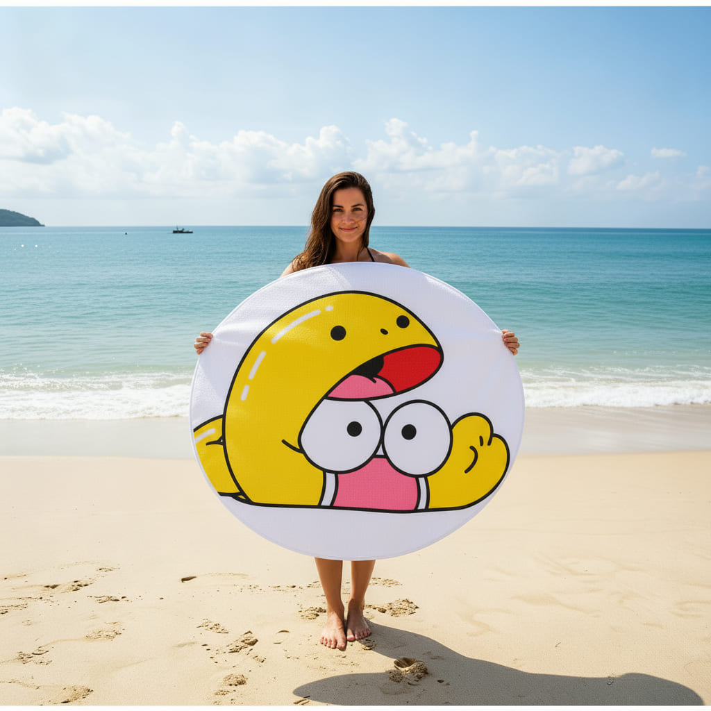 TOALLA REDONDA PERSONALIZADA