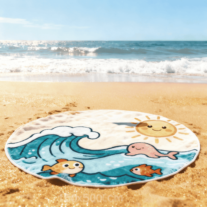 TOALLA REDONDA PERSONALIZADA