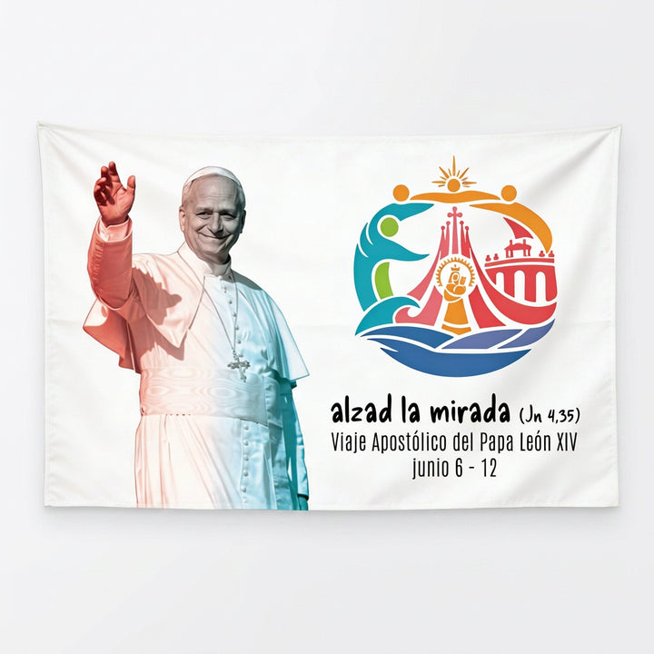 BANDERAS VISITA DEL PAPA 2026