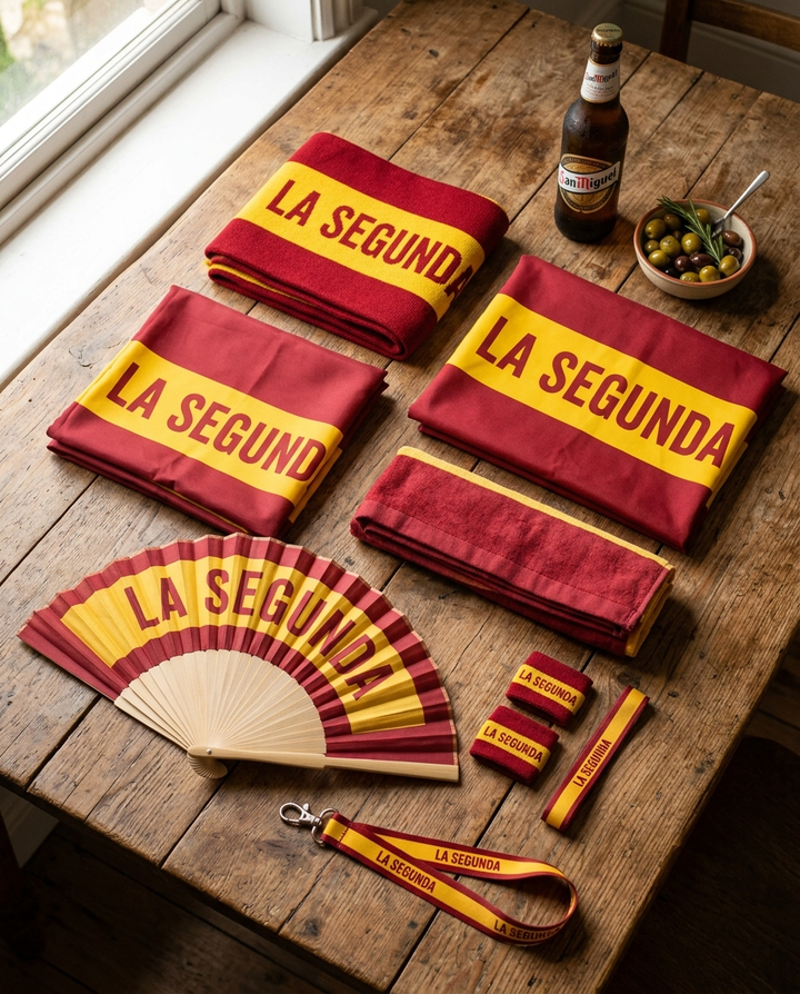 Todo el contenido del PACK FINAL LA SEGUNDA sobre mesa de madera