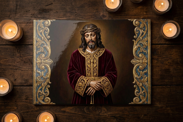 Azulejo devocional Cristo 30x20cm