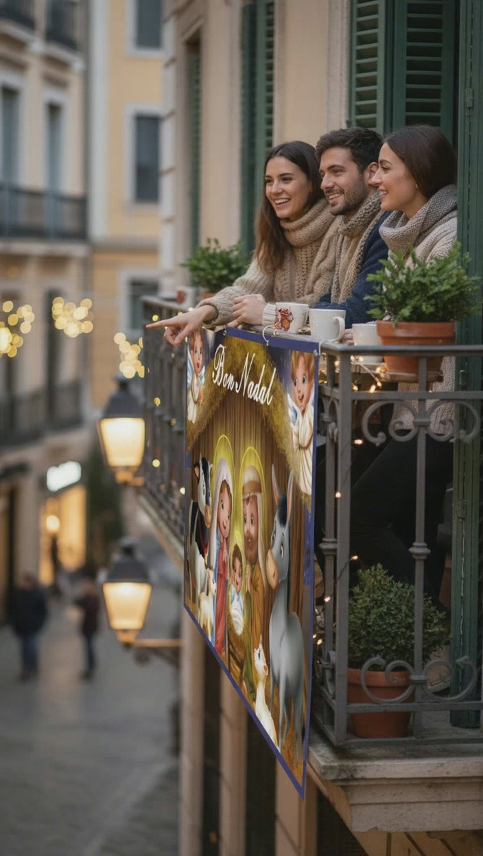Balconera Nadal “Feliç Nadal" - 28 (CATALAN)